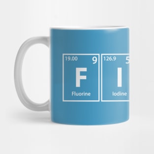 Fierce (F-I-Er-Ce) Periodic Elements Spelling Mug